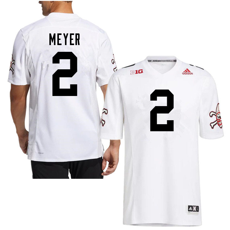 Men #2 Kelen Meyer Nebraska Cornhuskers College Football Jerseys Sale-White Strategy